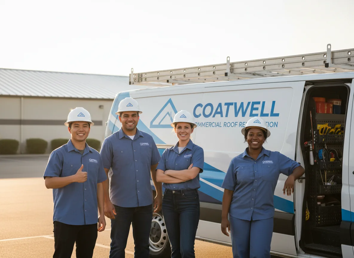 Commercial roof coating company in Lakewood, WI